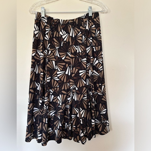 VTG Y2K CHICO’S M Midi Skirt Women Paisley Boho Liquid Fabric Whimsigoth festiva - Picture 3 of 9